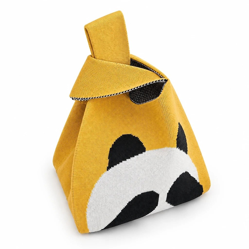 Bolso Tote Punto Amarillo Panda