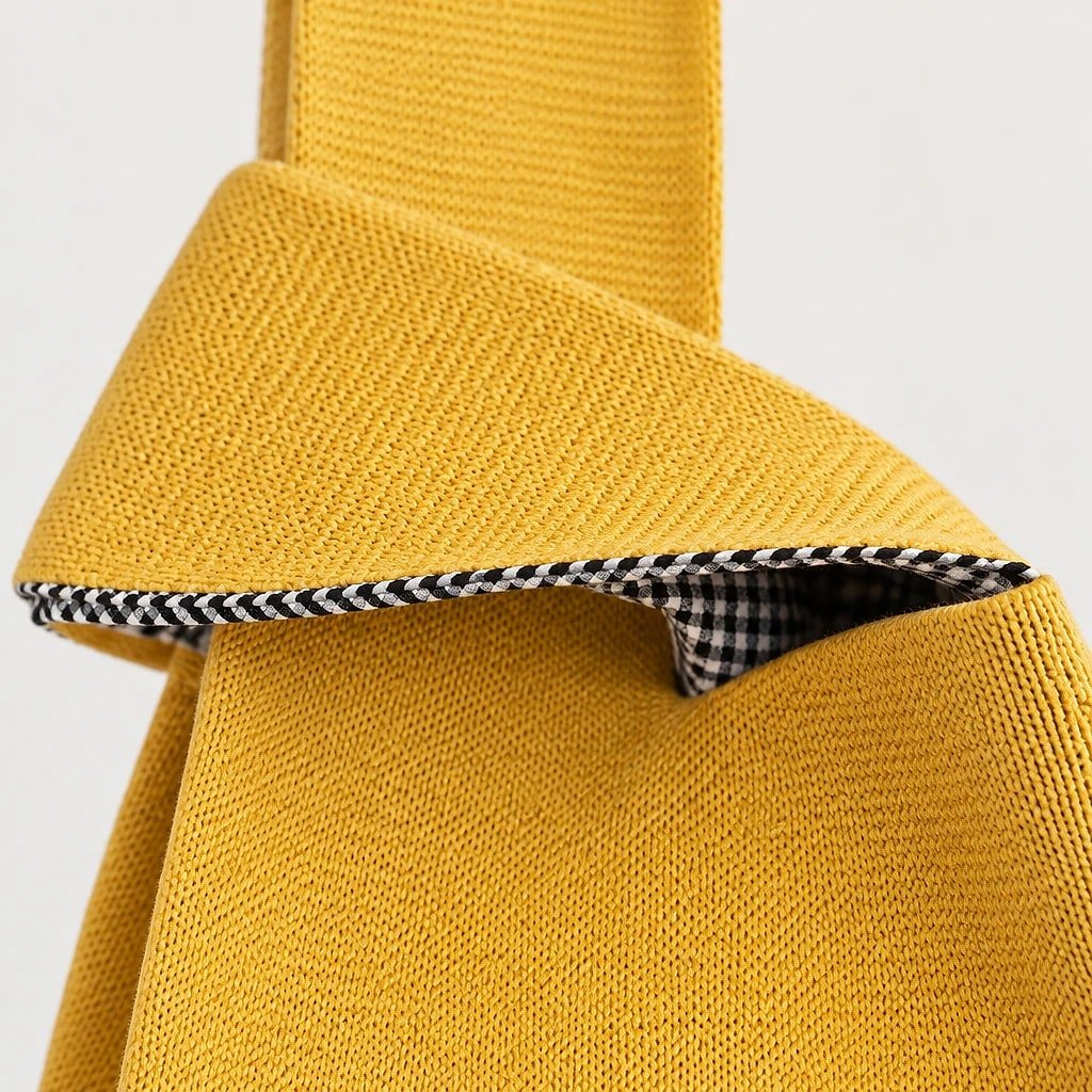 Bolso Tote Punto Amarillo Panda