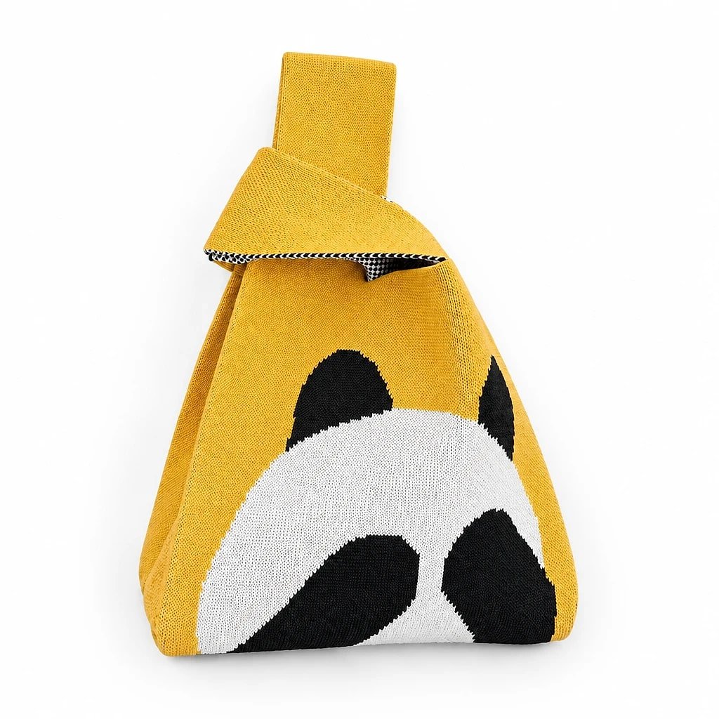 Bolso Tote Punto Amarillo Panda