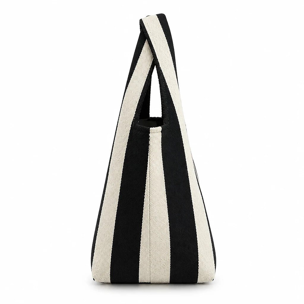 Bolso Tote Rayas Tejido