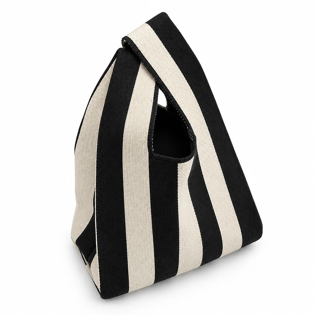 Bolso Tote Rayas Tejido