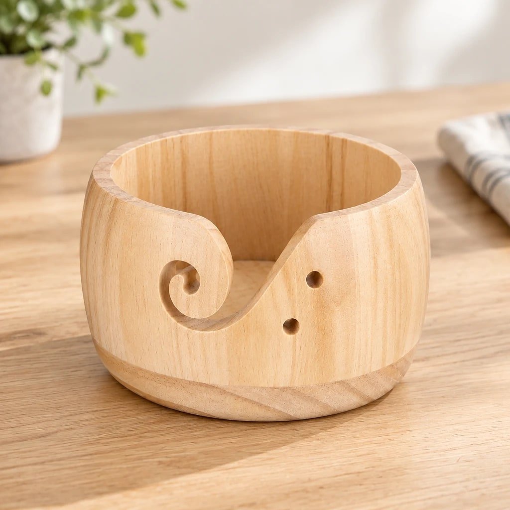 Cuenco para Lana de Madera