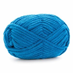 Hilo de chenilla azul, 50 g