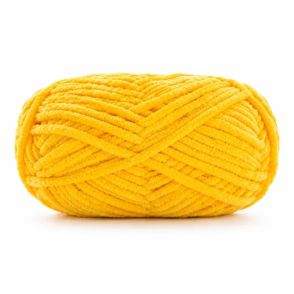 Hilo de Chenilla Amarillo, 50 g