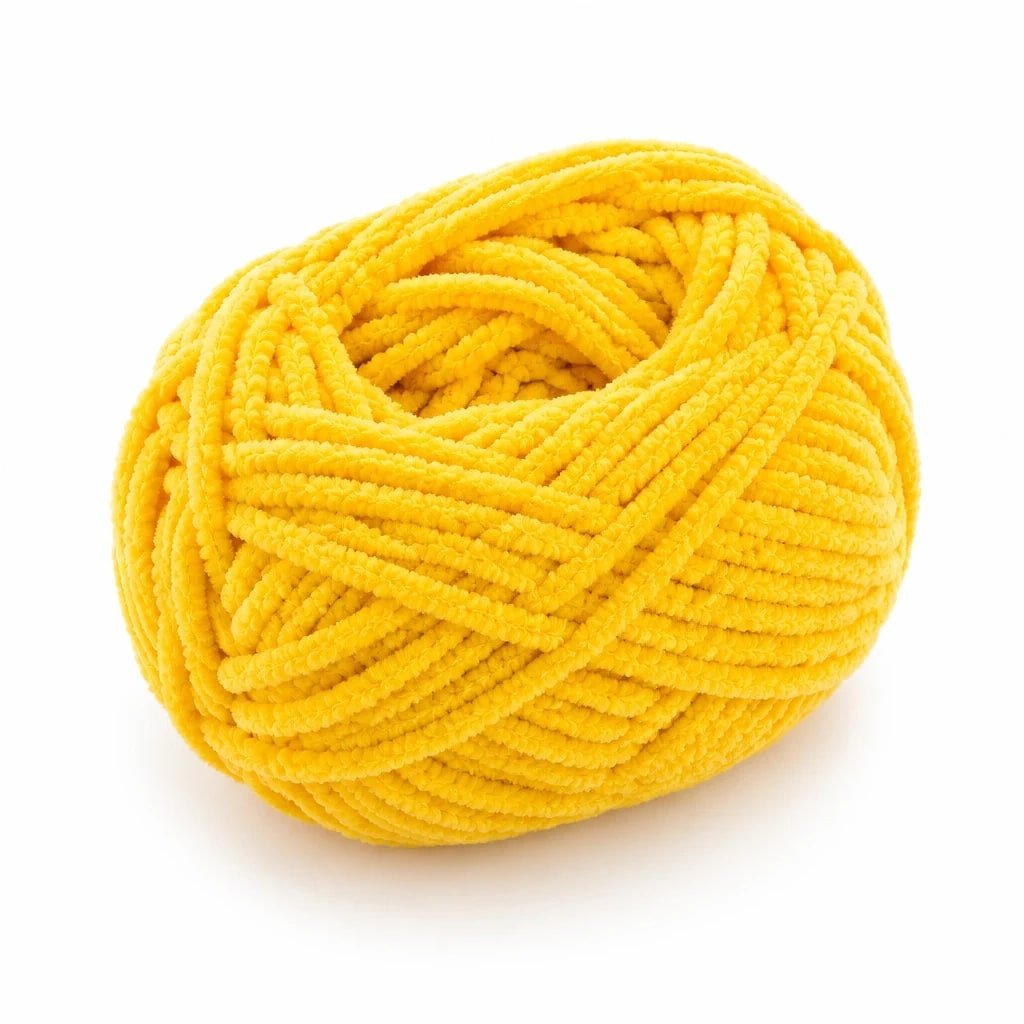 Hilo de Chenilla Amarillo, 50 g
