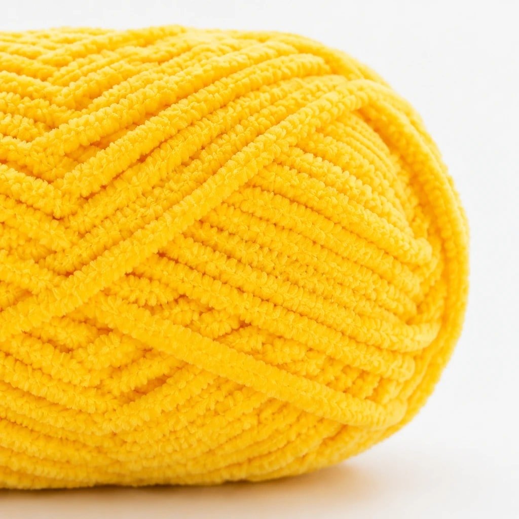 Hilo de Chenilla Amarillo, 50 g