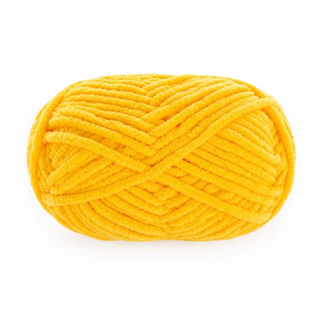 Hilo de Chenilla Amarillo, 50 g