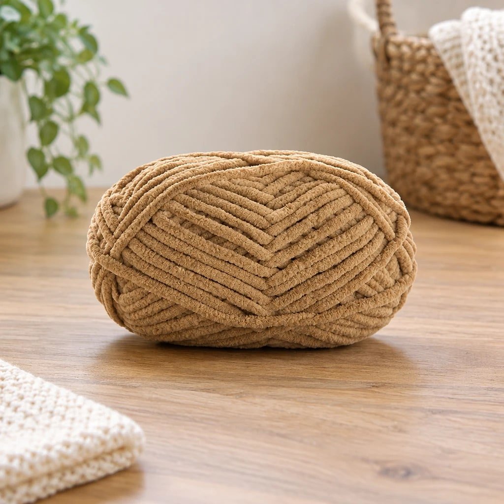 Hilo de Chenilla Camel 50g