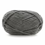Hilo de chenilla gris, 50 g