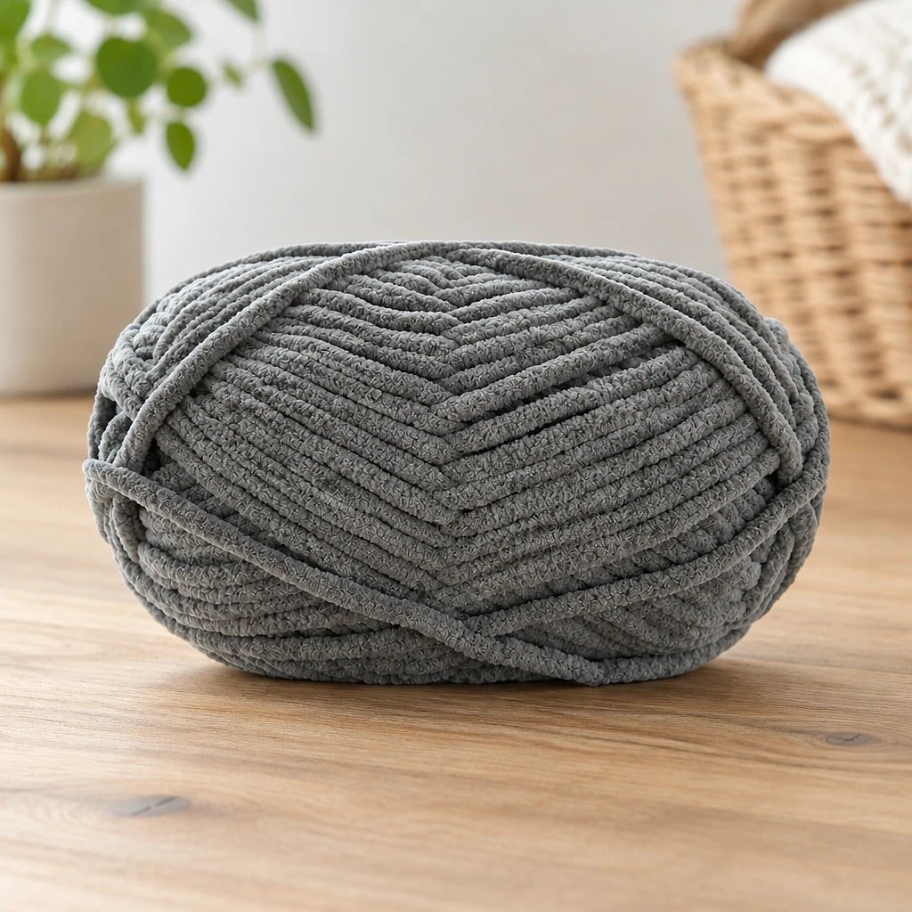 Hilo de Chenilla Gris 50g