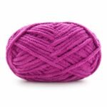 Hilo de chenilla fucsia, 50 g