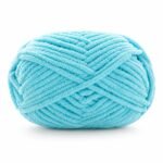 Hilo de chenilla azul turquesa, 50 g