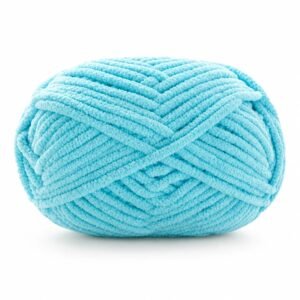 Hilo de chenilla azul turquesa, 50 g