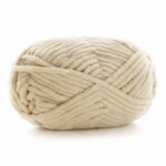 Hilo de chenilla beige, 50 g