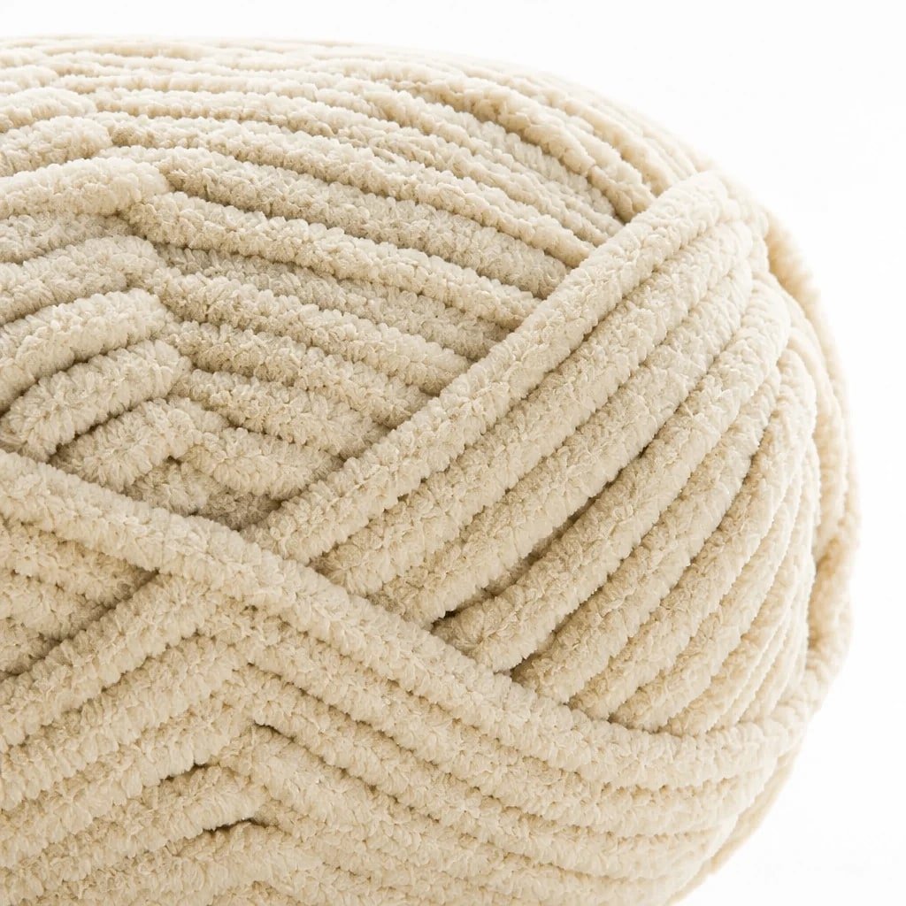 Hilo de Chenilla Grueso Beige