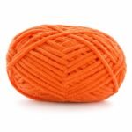 Hilo de chenilla naranja, 50 g