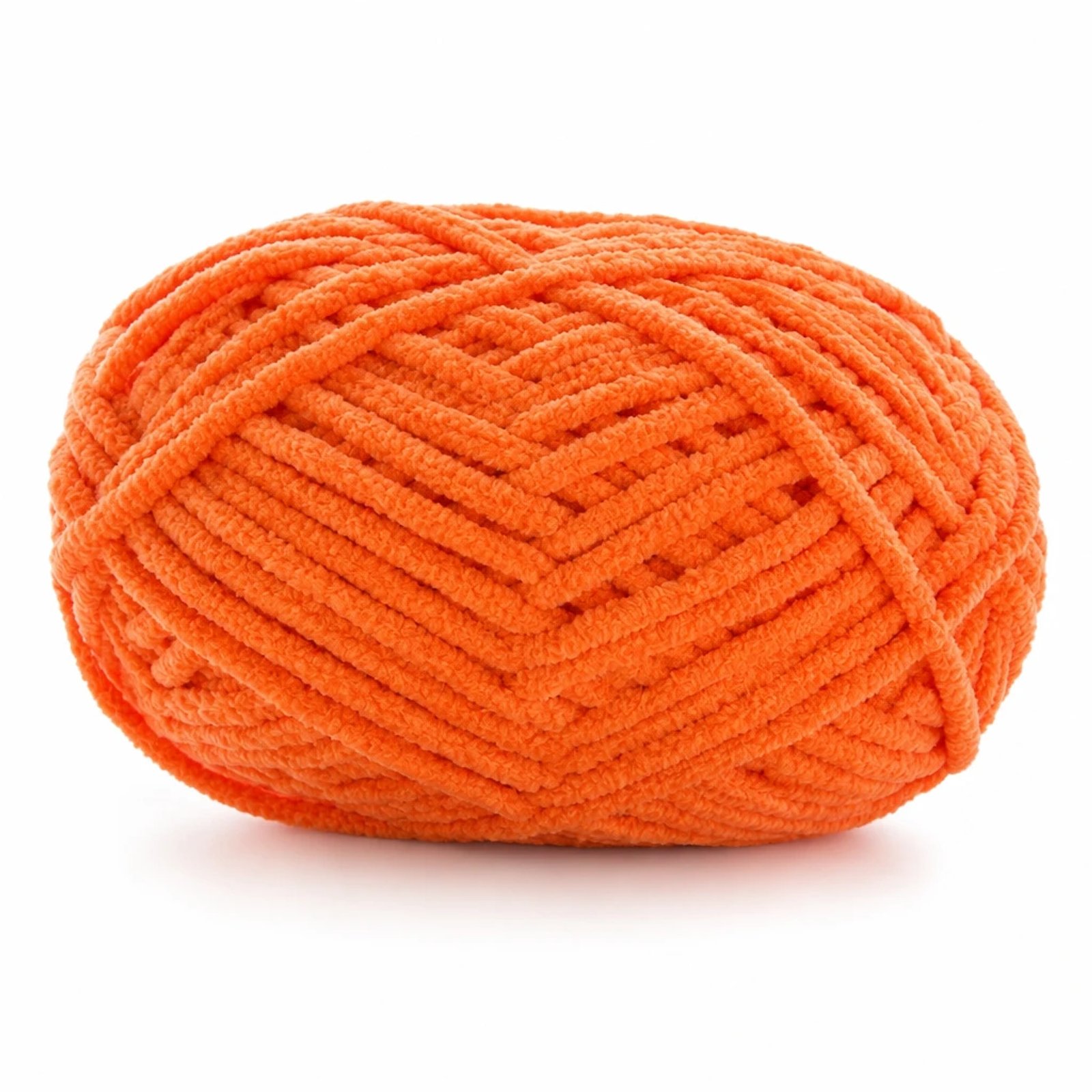 Hilo de chenilla naranja, 50 g