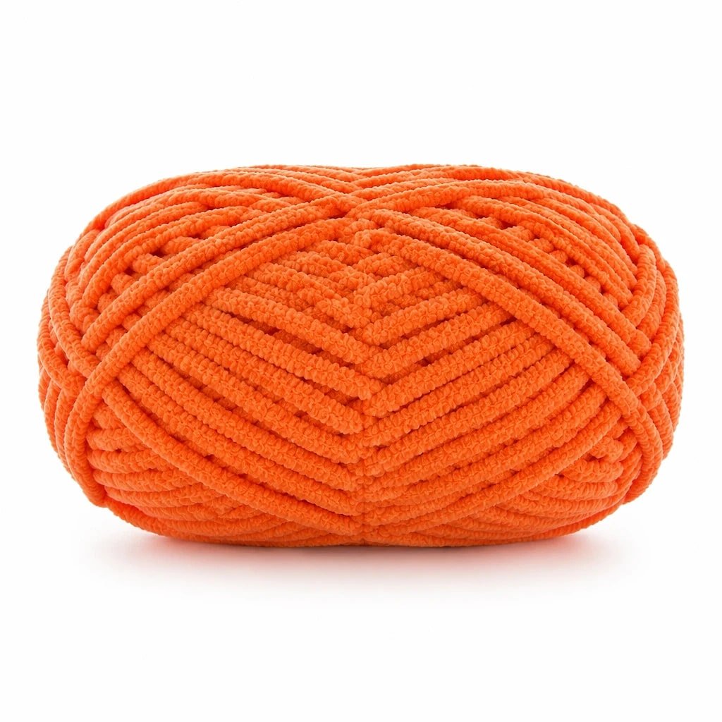 Hilo de Chenilla Grueso Naranja