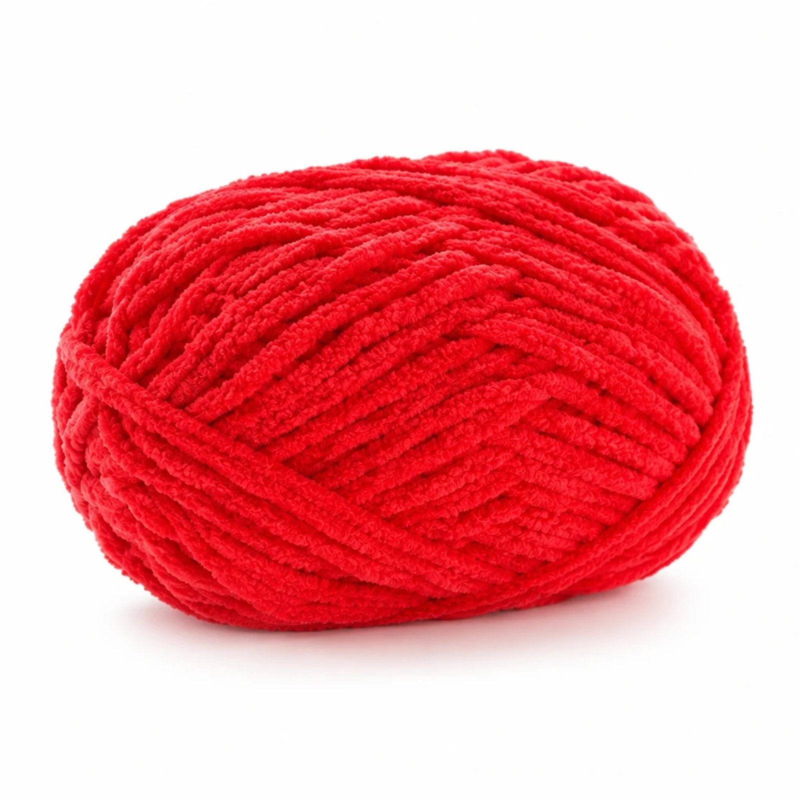 Hilo de chenilla rojo, 50 g