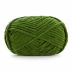Hilo de chenilla verde oliva, 50 g