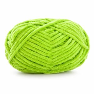 Hilo de chenilla verde pistacho, 50 g