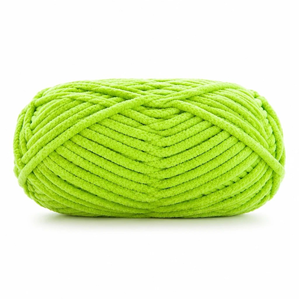 Hilo de Chenilla Grueso Verde