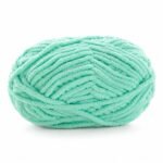 Hilo de chenilla verde agua, 50 g