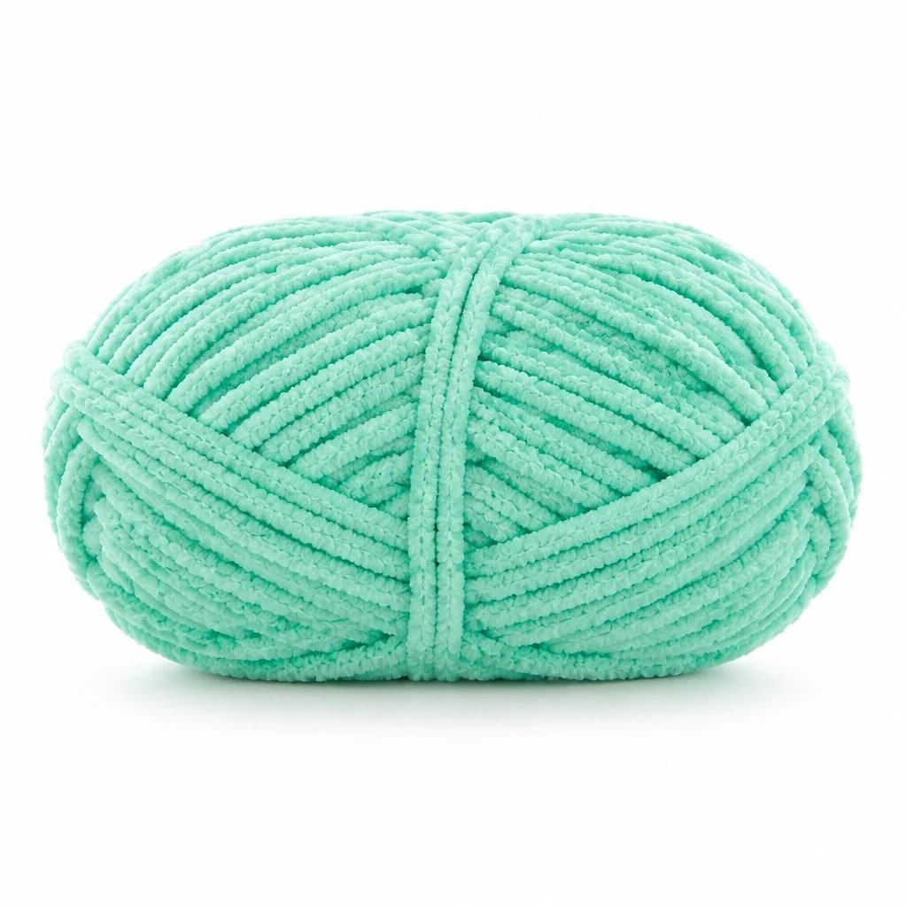 Hilo de Chenilla Grueso, Verde Menta