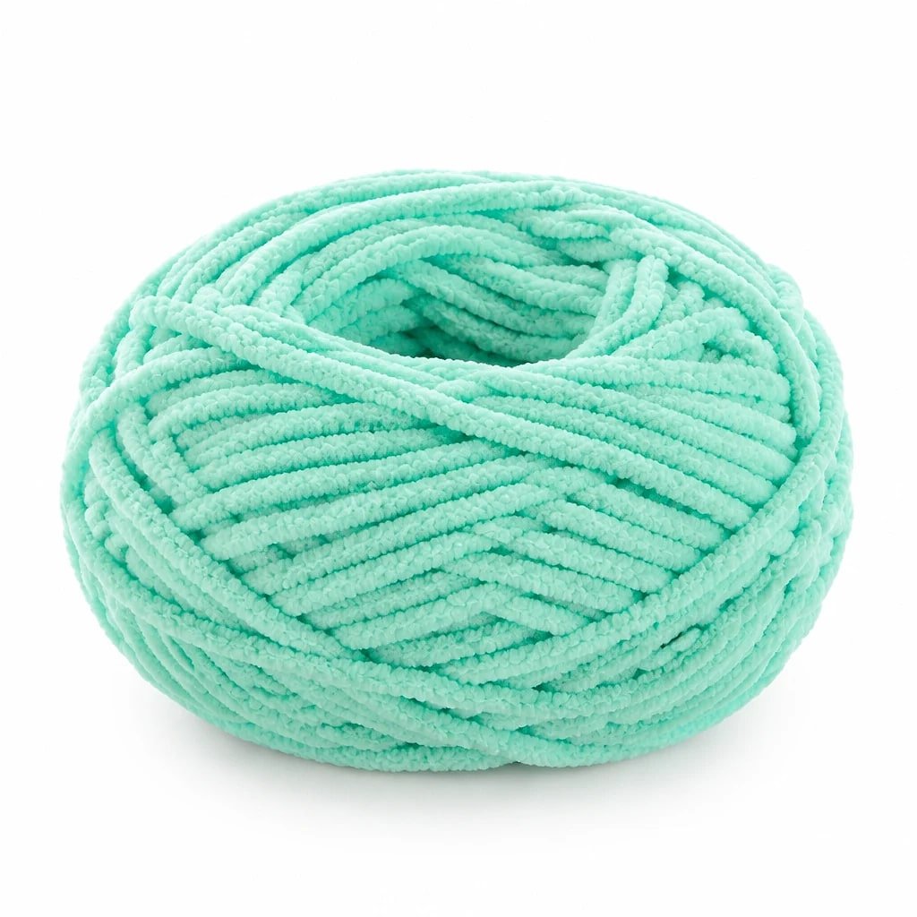 Hilo de Chenilla Grueso, Verde Menta