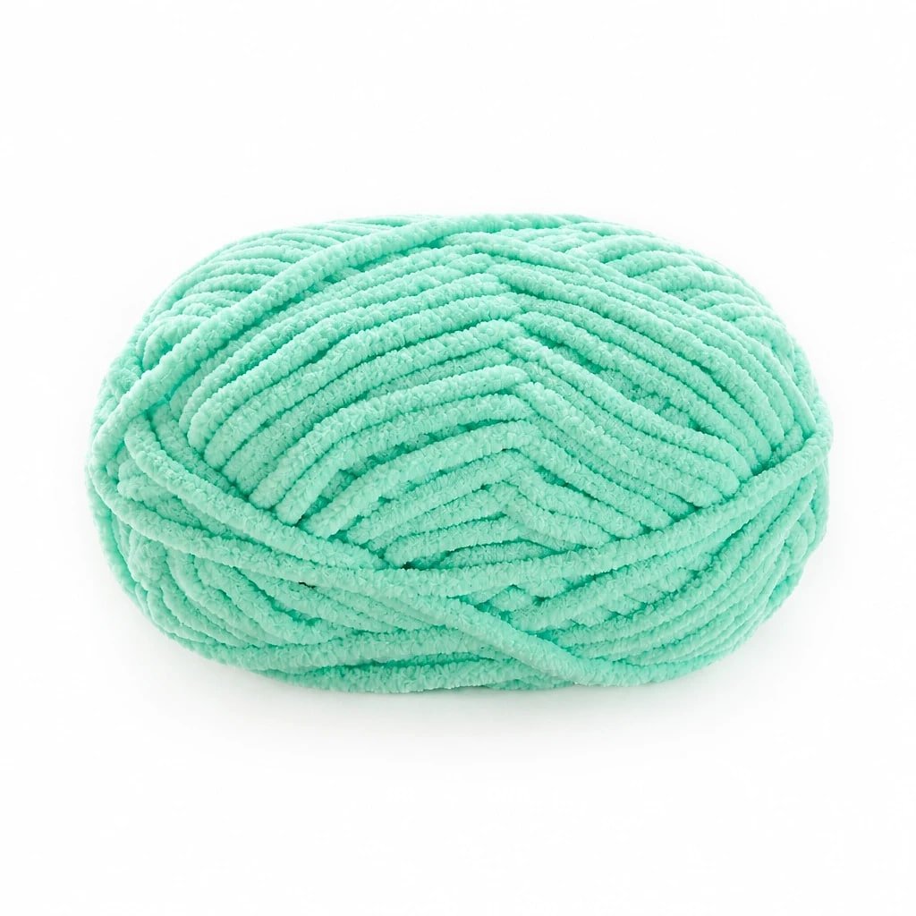 Hilo de Chenilla Grueso, Verde Menta