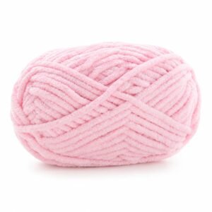 Hilo de chenilla rosa claro, 50 g