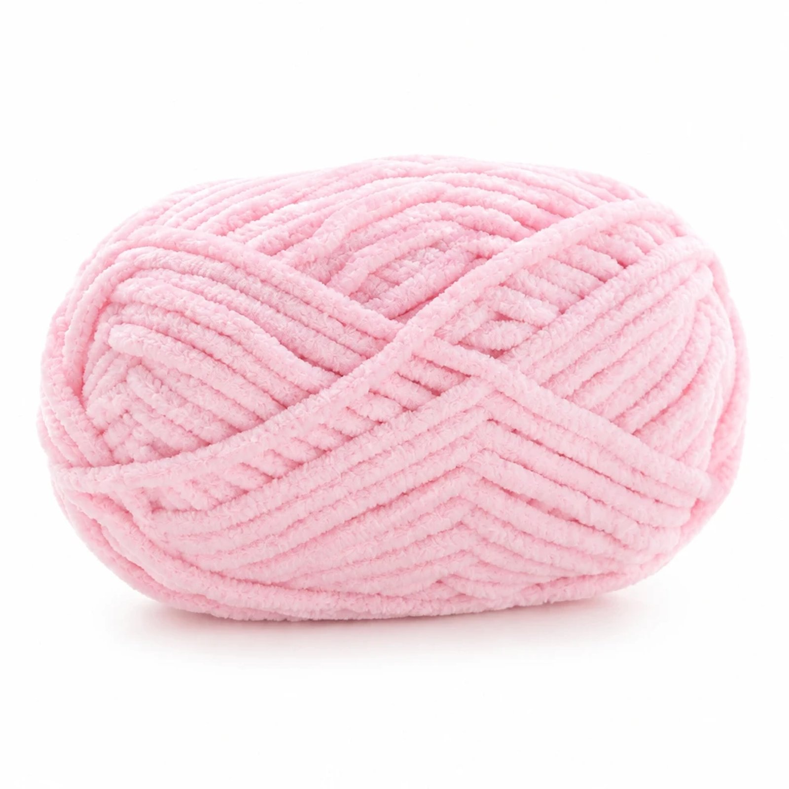 Hilo de chenilla rosa claro, 50 g