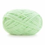 Hilo de chenilla verde menta, 50 g