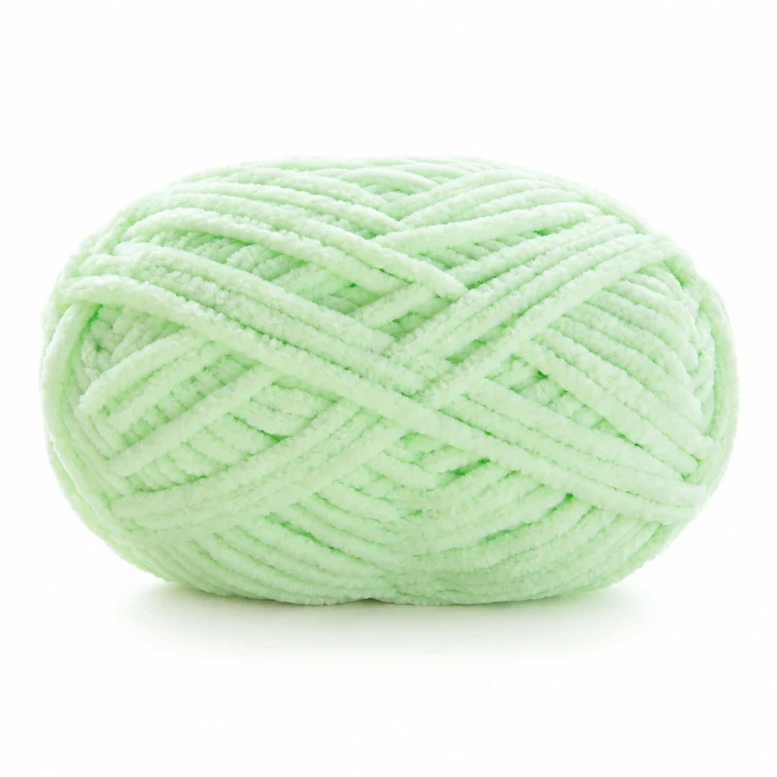 Hilo de chenilla verde menta, 50 g