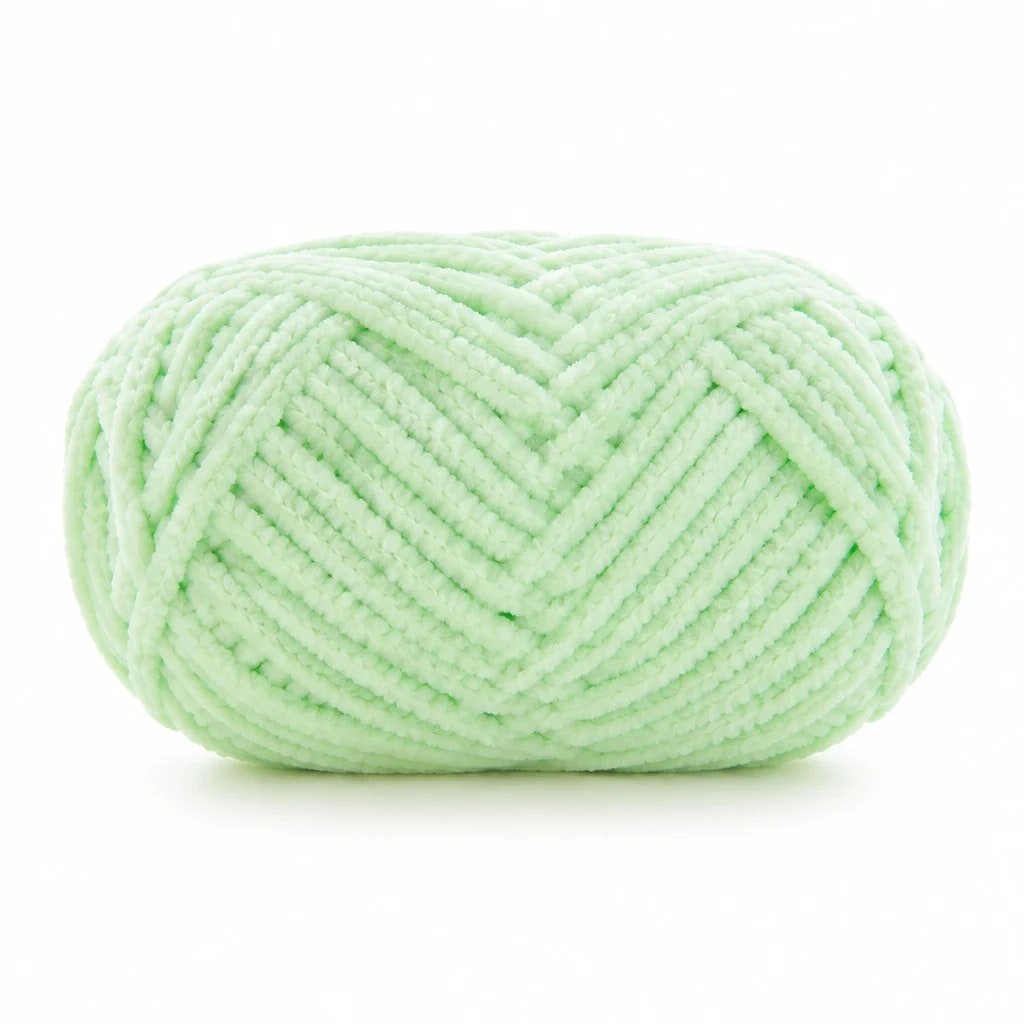 Hilo de Chenilla Verde Menta