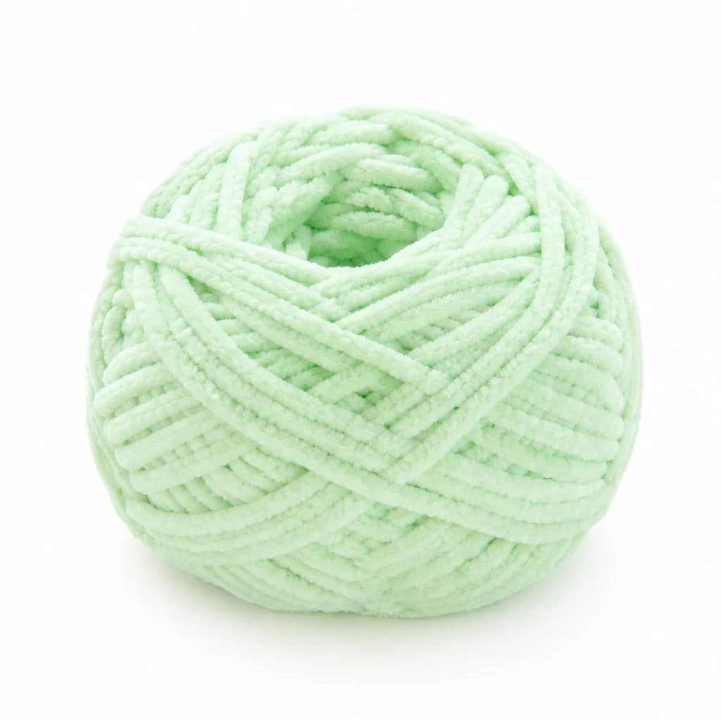Hilo de Chenilla Verde Menta