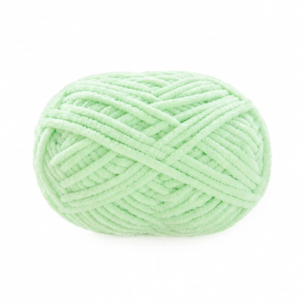 Hilo de Chenilla Verde Menta