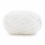 Hilo de chenilla blanco, 50 g