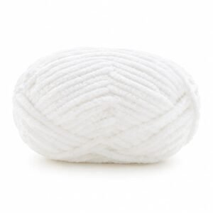 Hilo de chenilla blanco, 50 g