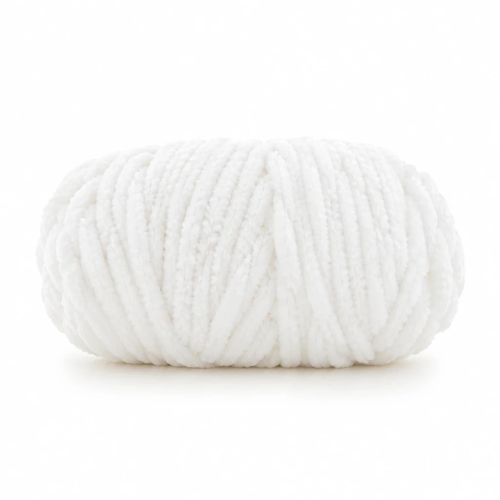 Lana Chenilla Blanca 50g