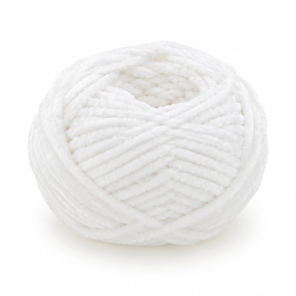Lana Chenilla Blanca 50g