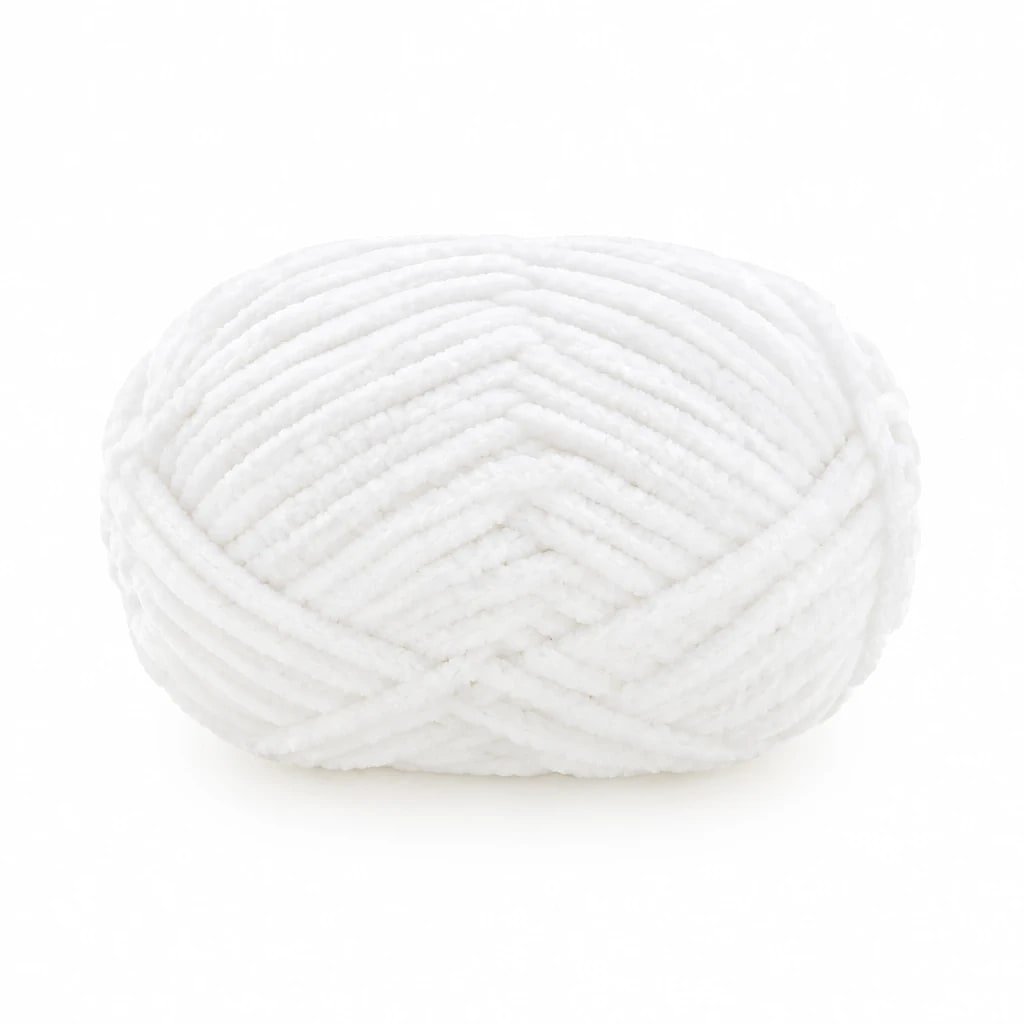Lana Chenilla Blanca 50g