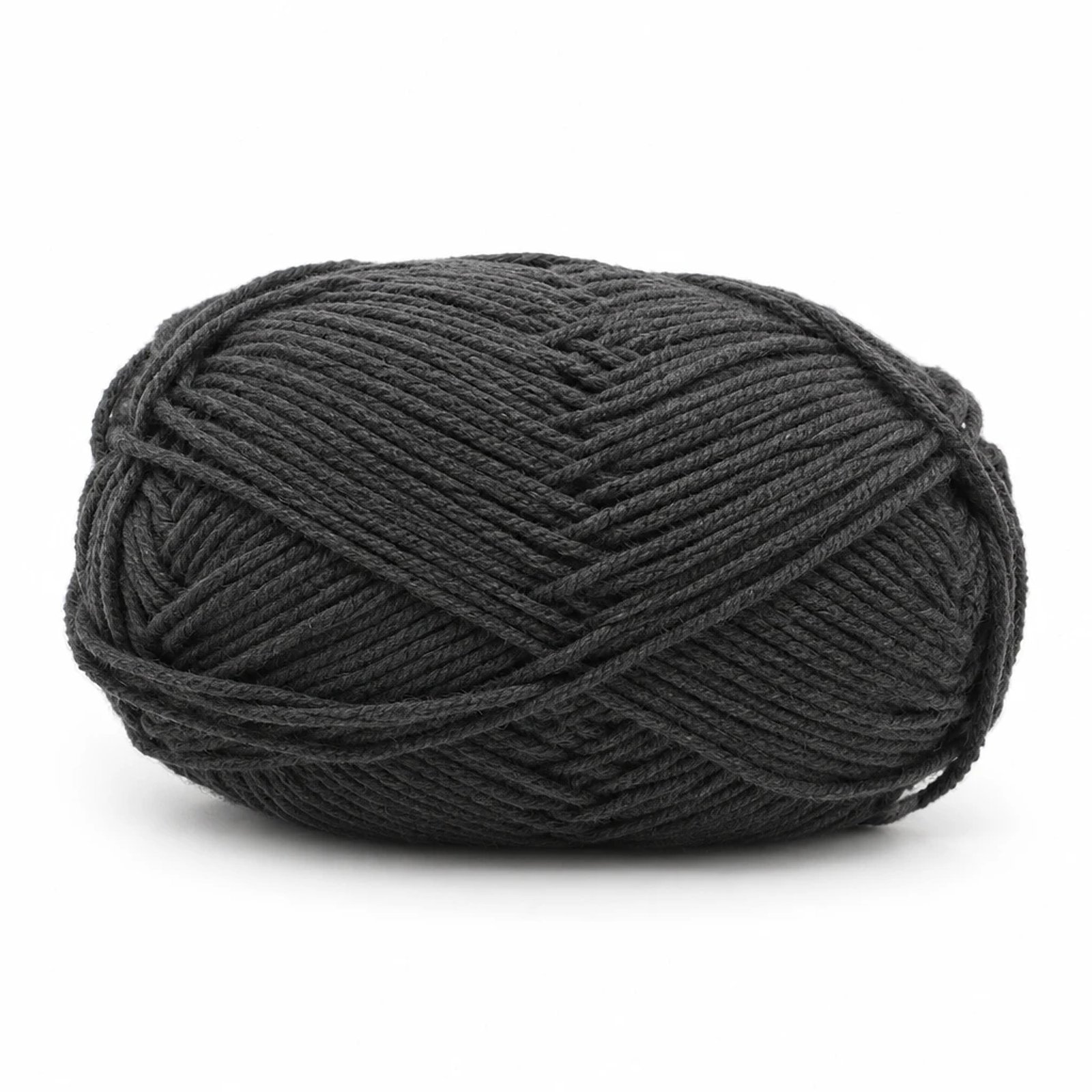 Hilo de algodón y acrílico gris oscuro