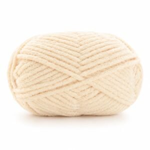 Hilo de chenilla crema, 50 g