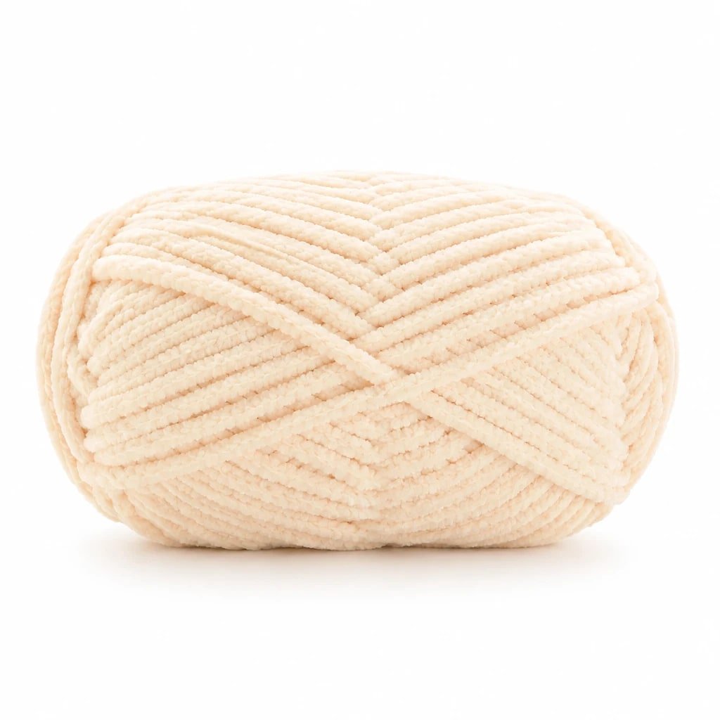 Lana Gruesa Chenilla Beige, 50 g