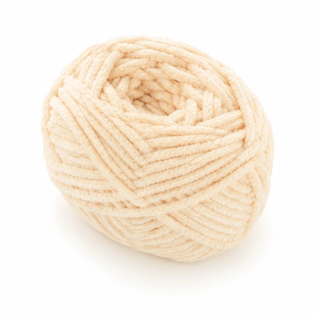 Lana Gruesa Chenilla Beige, 50 g