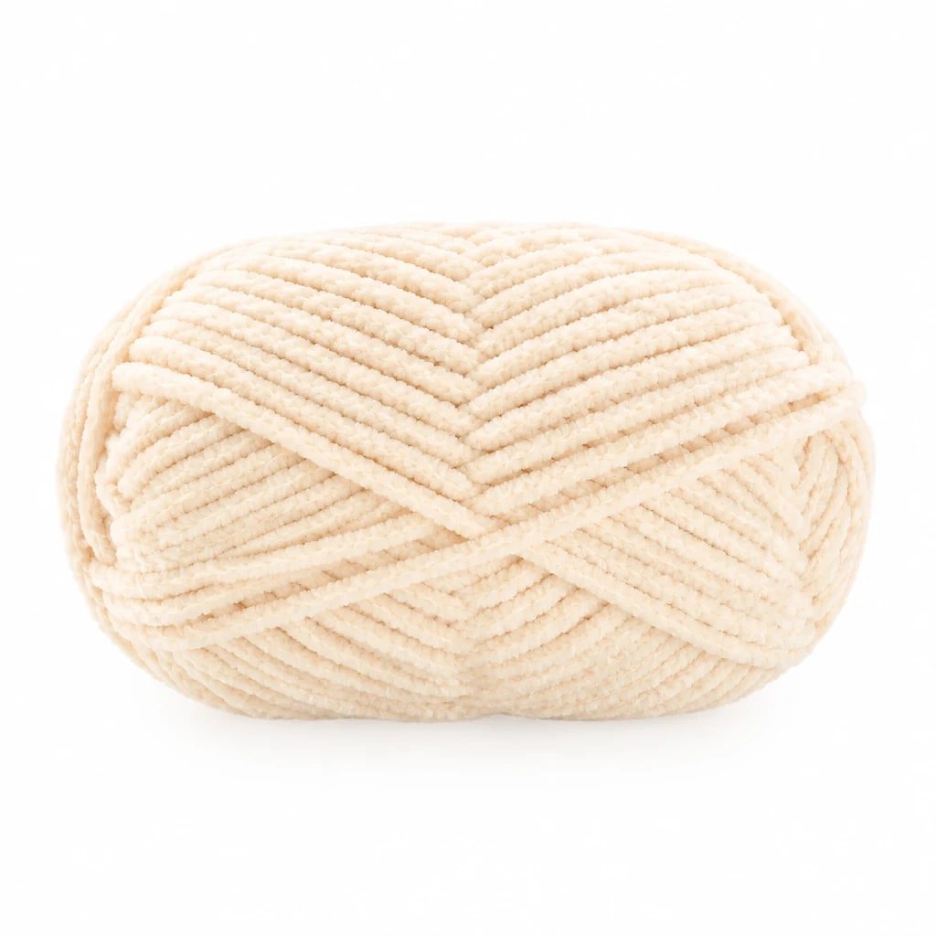 Lana Gruesa Chenilla Beige, 50 g