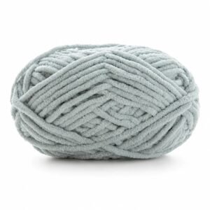 Hilo de chenilla gris claro, 50 g