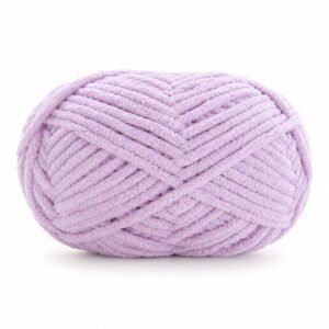 Hilo de chenilla lila, 50 g