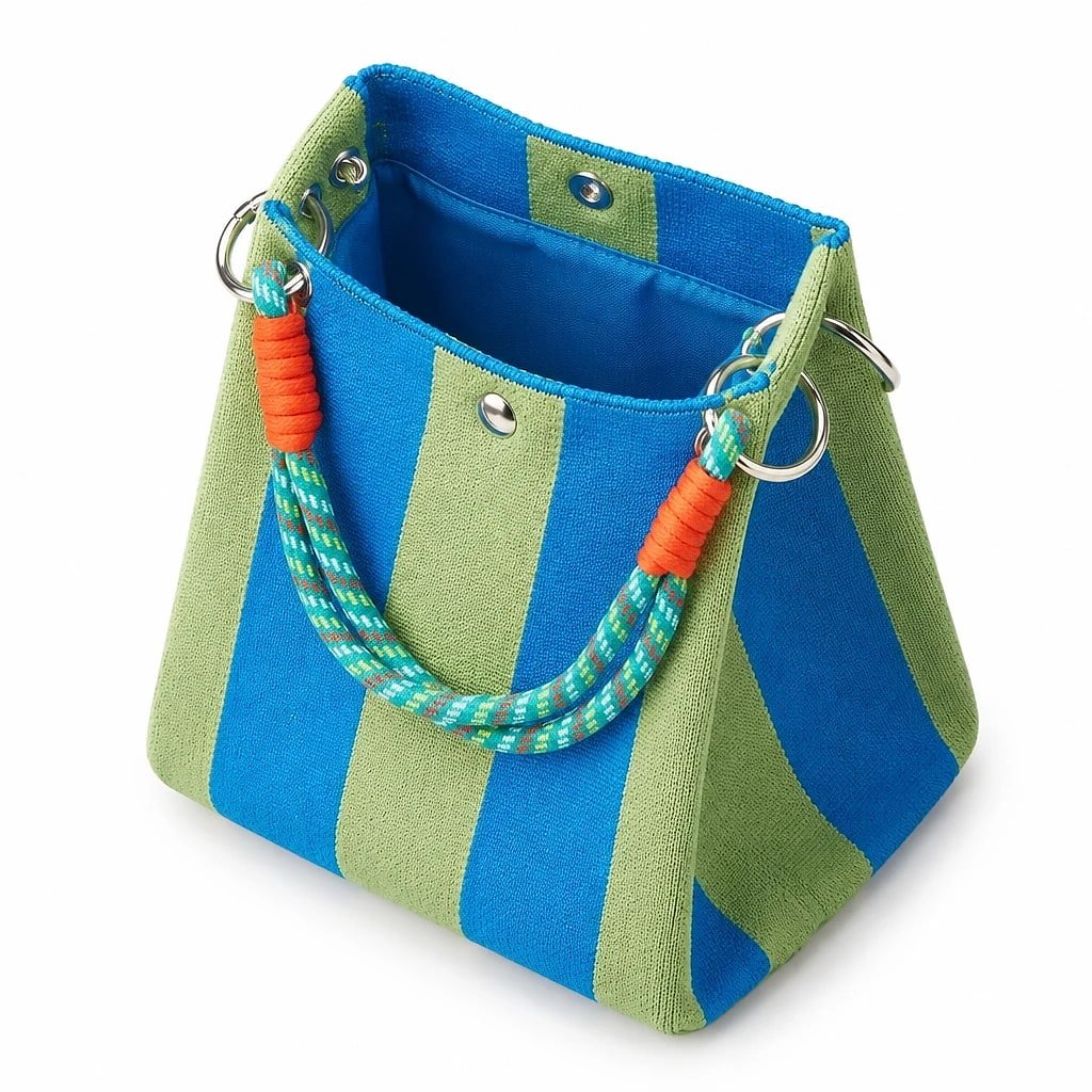 Mini Bolso de Punto Rayas